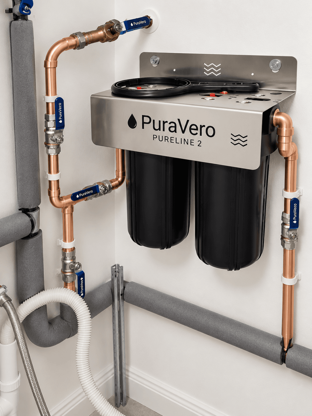 PURELINE installed on the incoming mains in a home