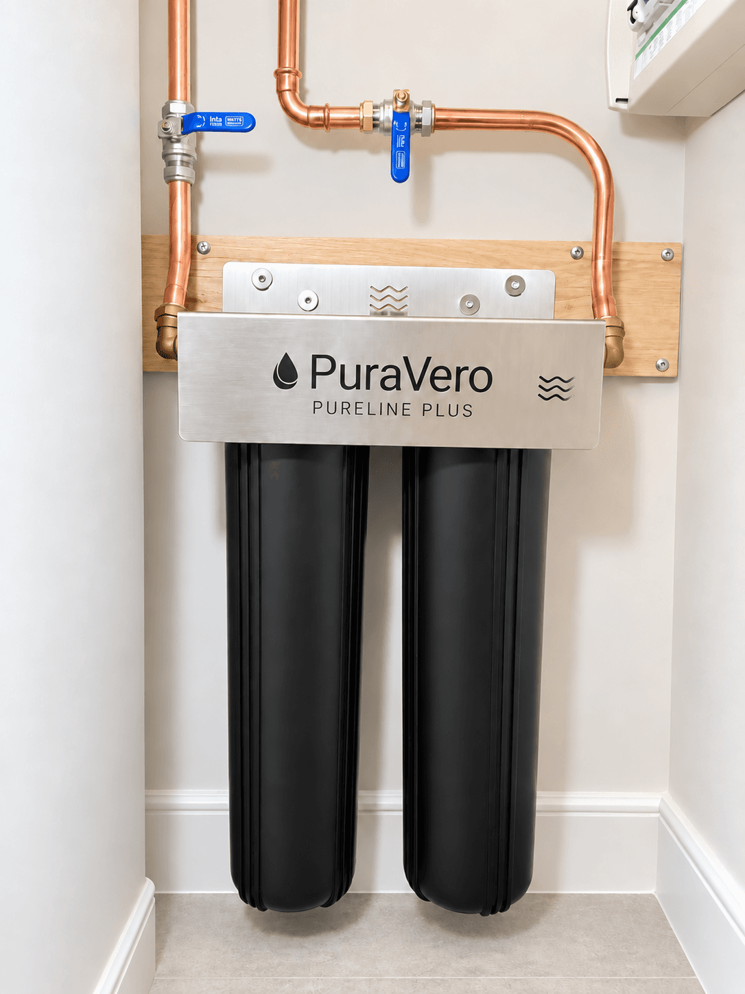 PURELINE Plus installed on the incoming mains in a home